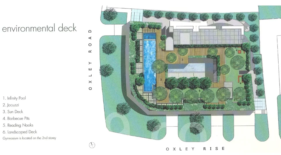 Site plan of One Oxley Rise in Singapore