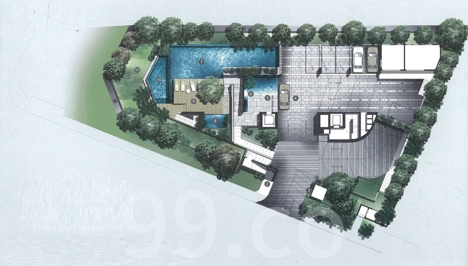 Site plan of One Robin in Singapore