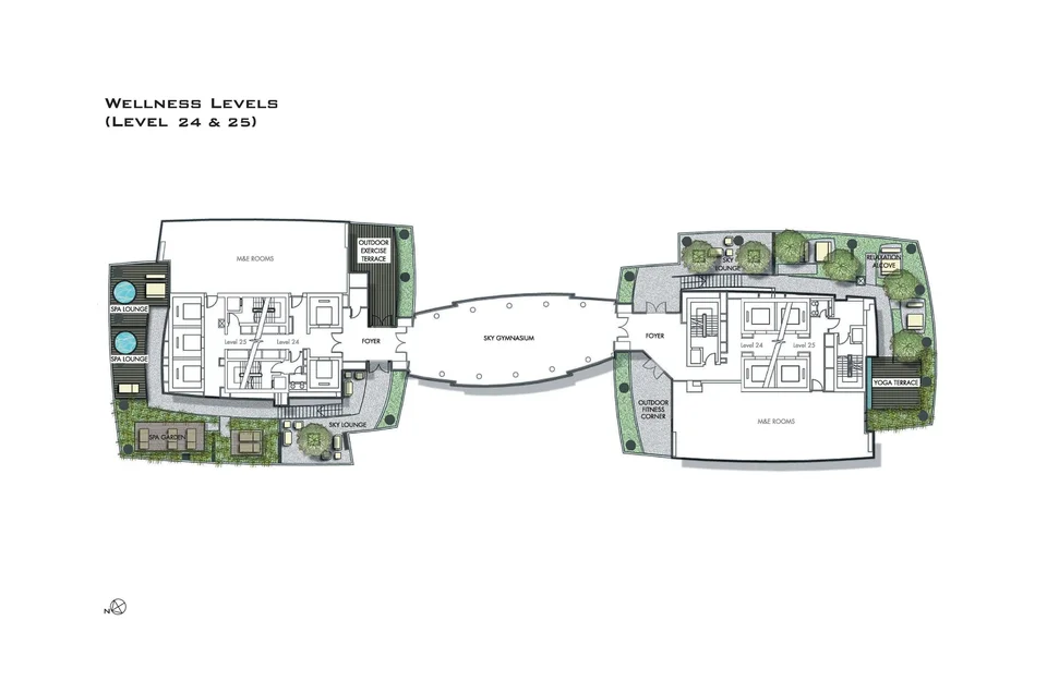 Site plan of One Shenton in Singapore