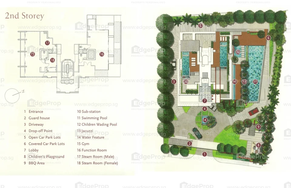 Site plan of One Tree Hill Residence in Singapore