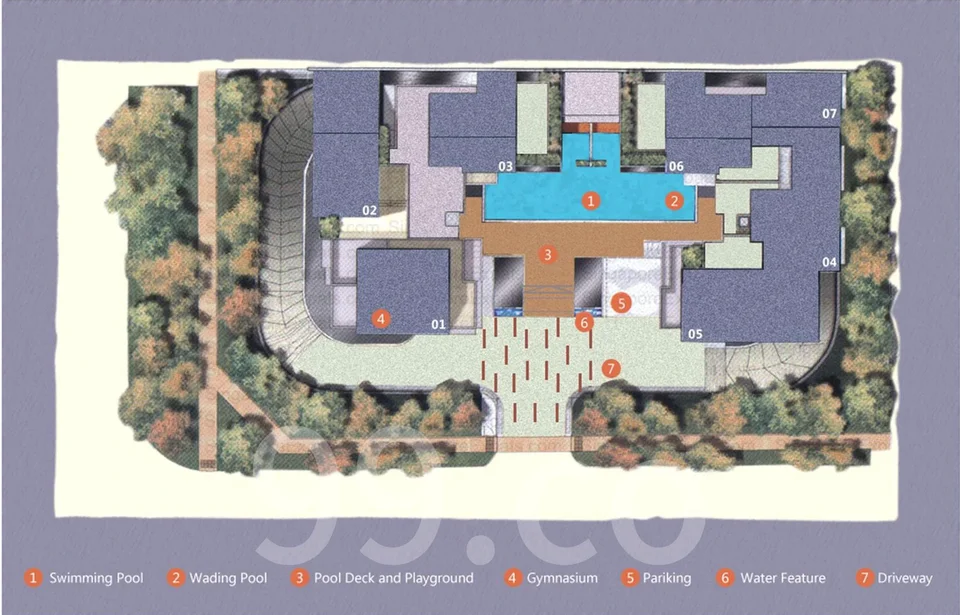 Site plan of One @PULASAN in Singapore