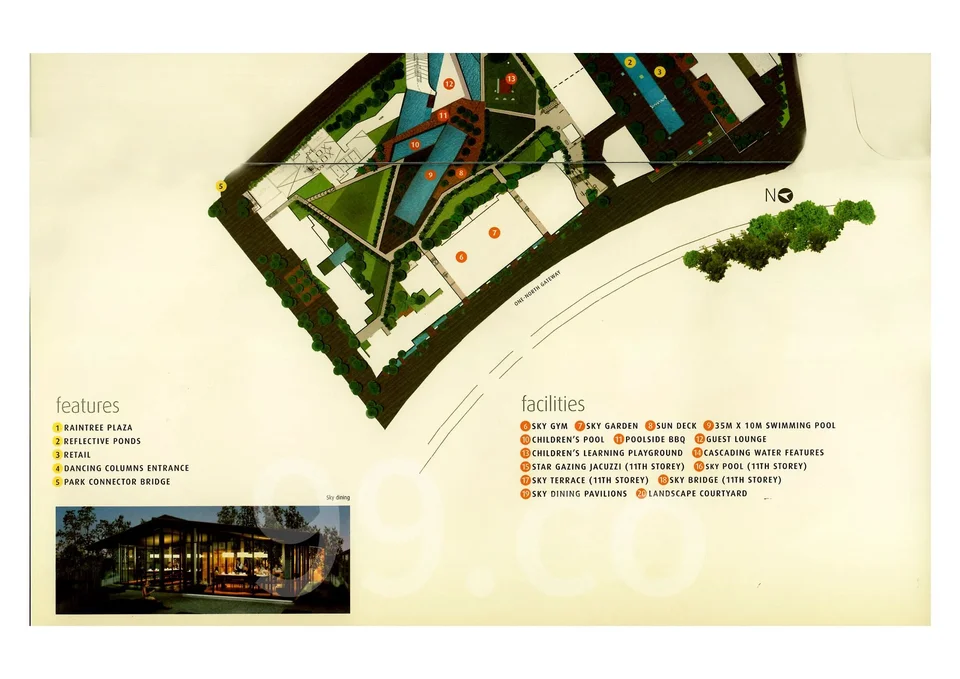 Site plan of One-North Residences in Singapore
