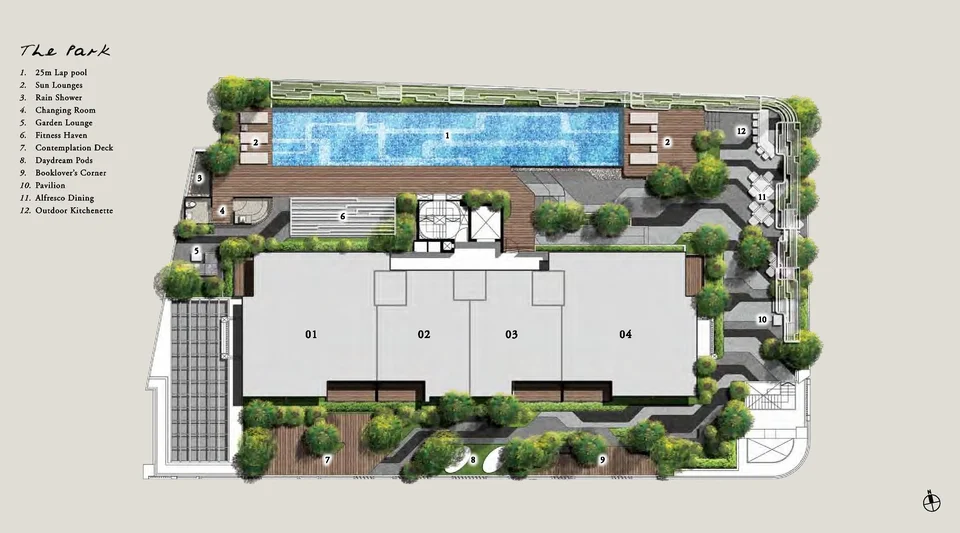 Site plan of Onze @TANJONG Pagar in Singapore