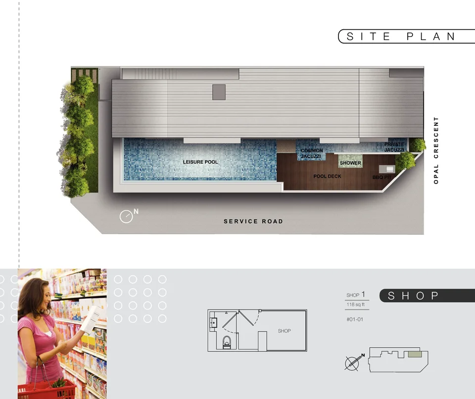 Site plan of Opal Suites in Singapore