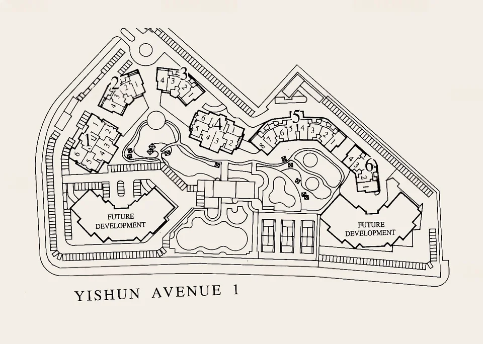 Site plan of Orchid Park Condominium in Singapore