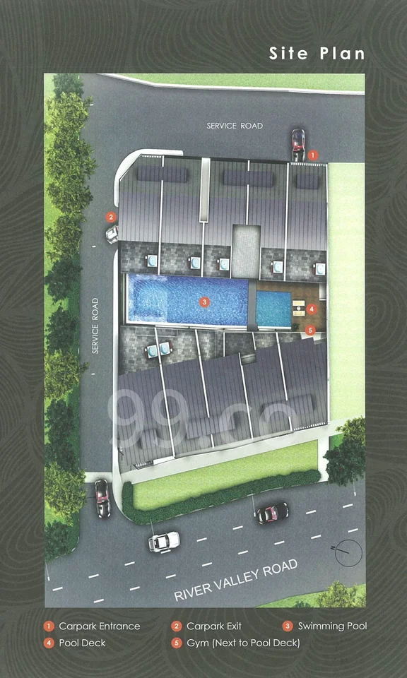 Site plan of Oxley Edge in Singapore