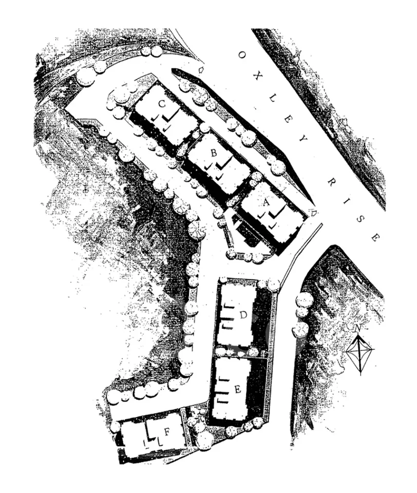 Site plan of Oxley Garden in Singapore