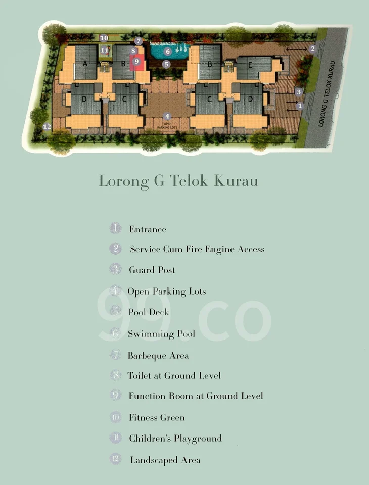 Site plan of Palm Vista in Singapore