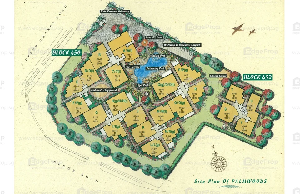 Site plan of Palmwoods in Singapore