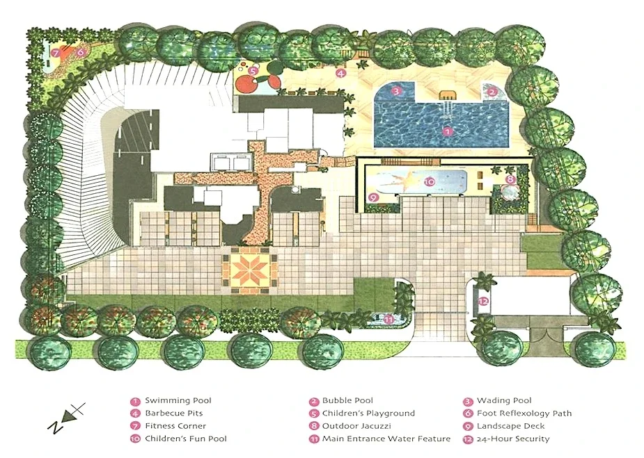 Site plan of Papillon in Singapore