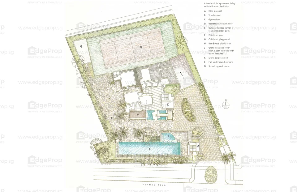 Site plan of Paradise Palms in Singapore