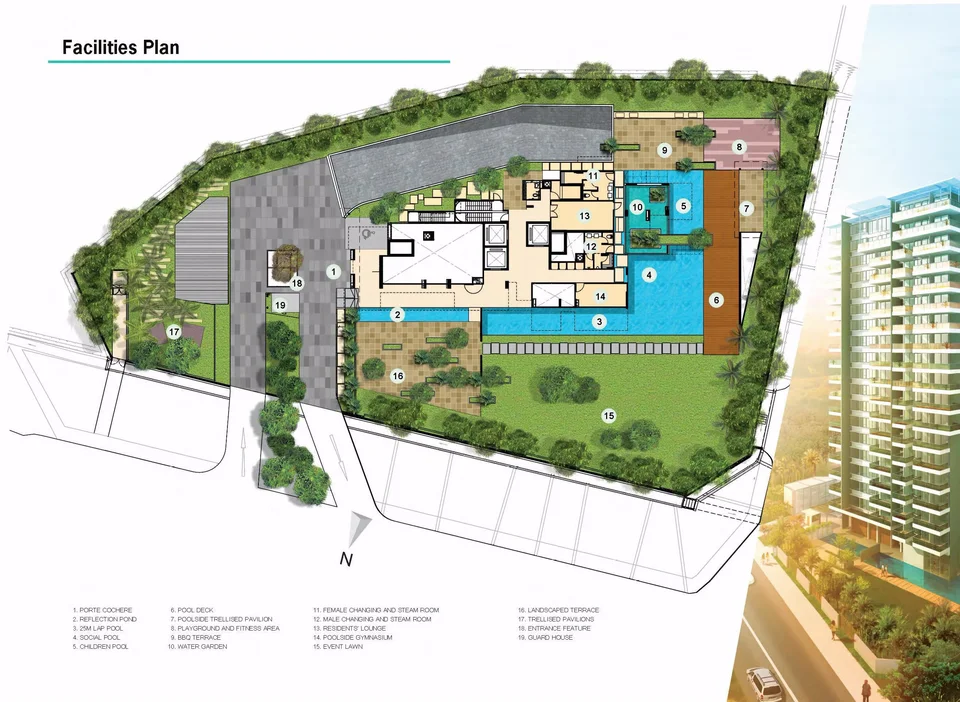 Site plan of Parc Centennial in Singapore
