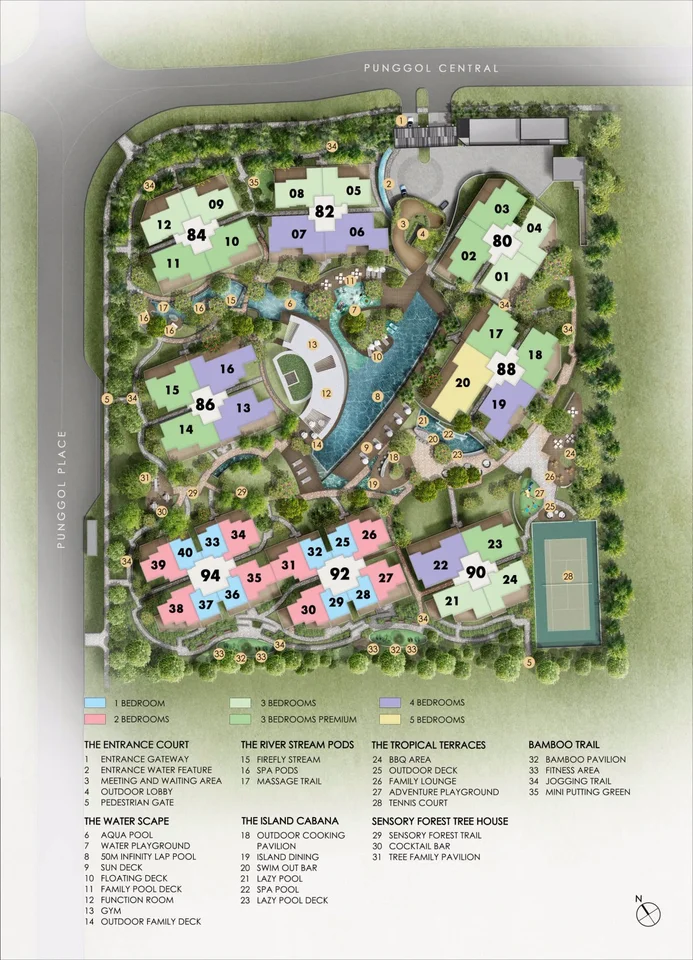 Site plan of Parc Centros in Singapore