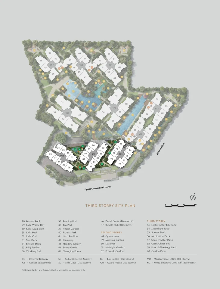 Site plan of Parc Komo in Singapore