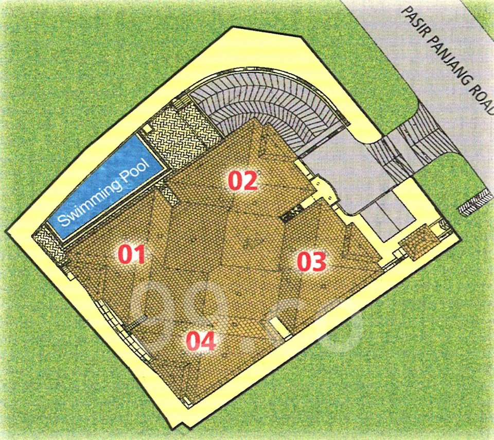 Site plan of Parc Regency in Singapore