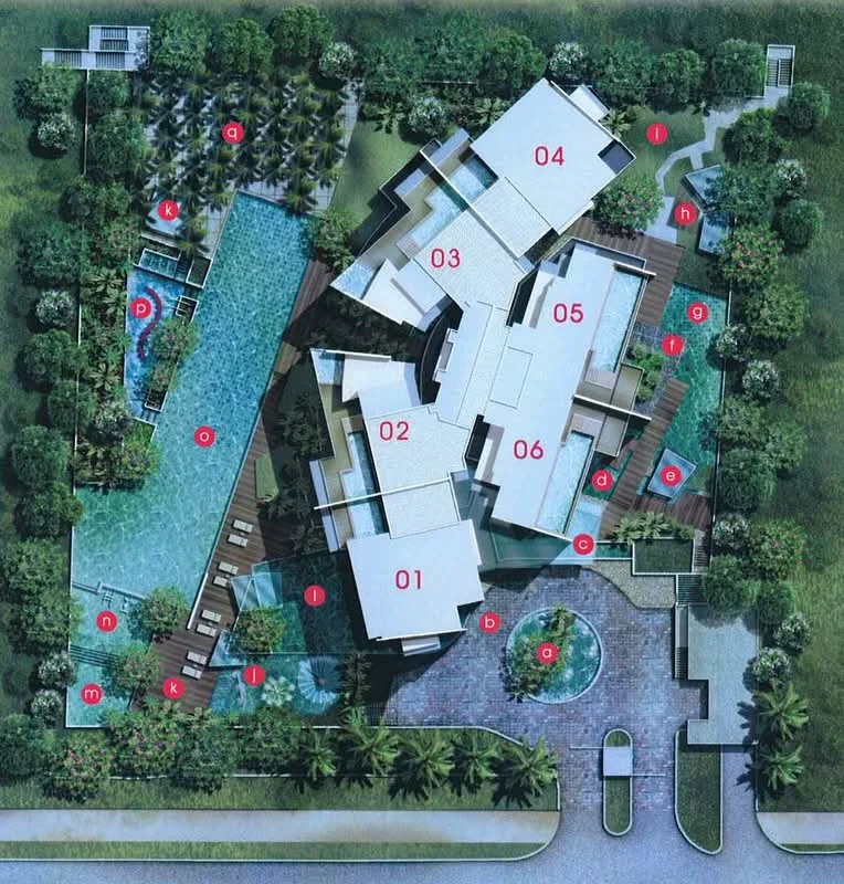Site plan of Parc Seabreeze in Singapore