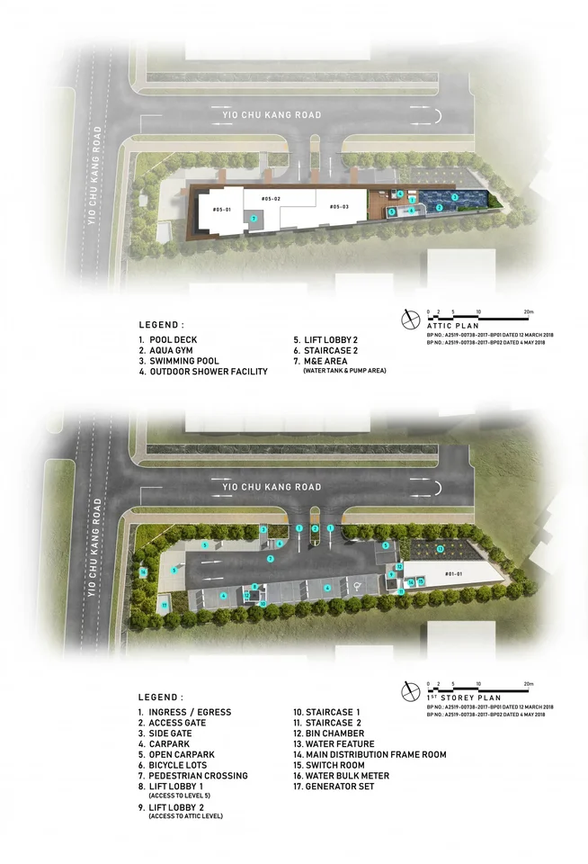 Site plan of Parkwood Residences in Singapore