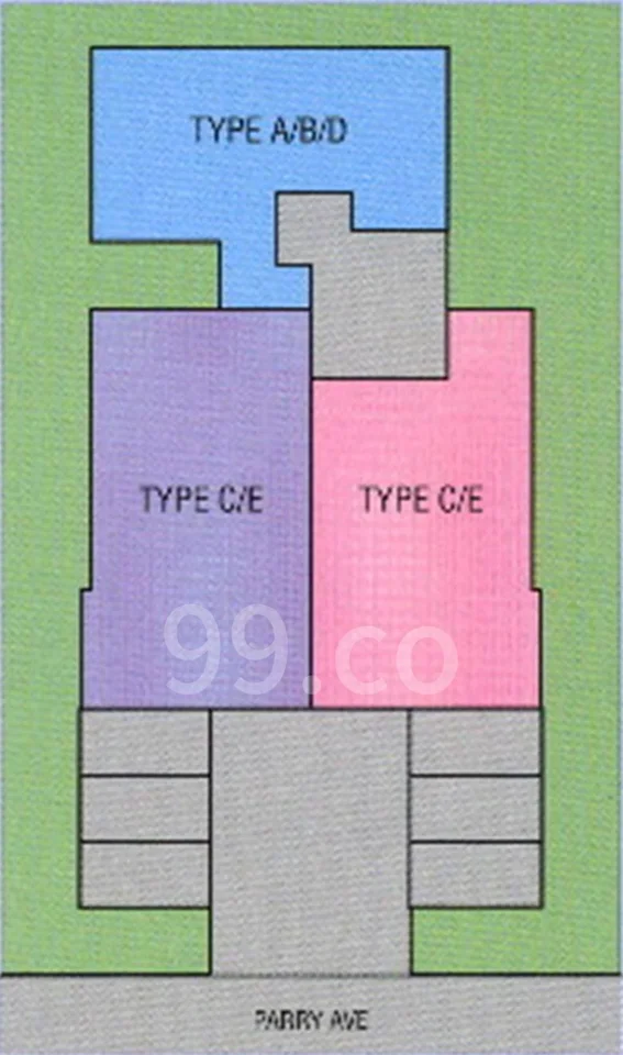 Site plan of Parry Court in Singapore