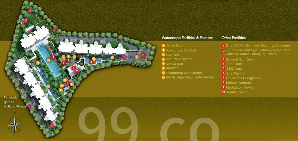 Site plan of Parvis in Singapore