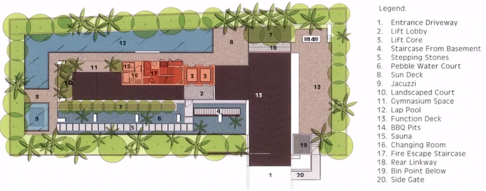 Site plan of Paterson Linc in Singapore