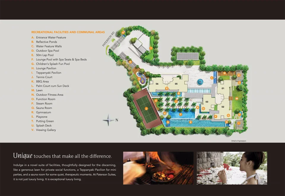 Site plan of Paterson Suites in Singapore