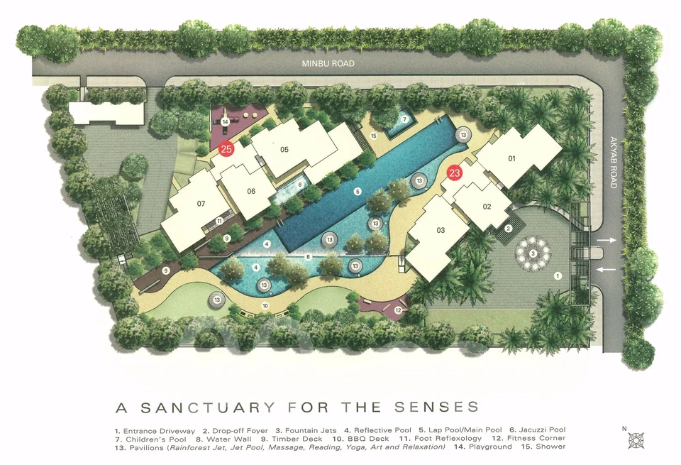 Site plan of Pavilion 11 in Singapore