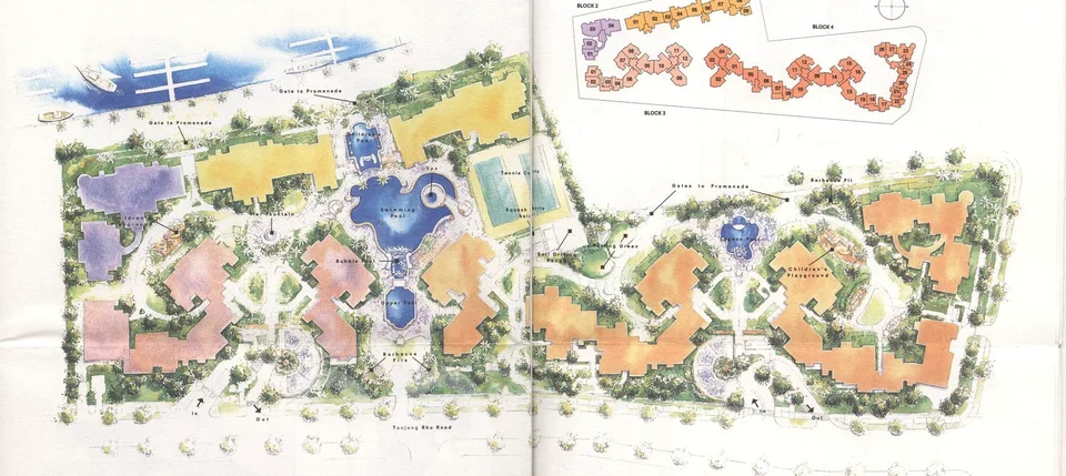 Site plan of Pebble Bay in Singapore