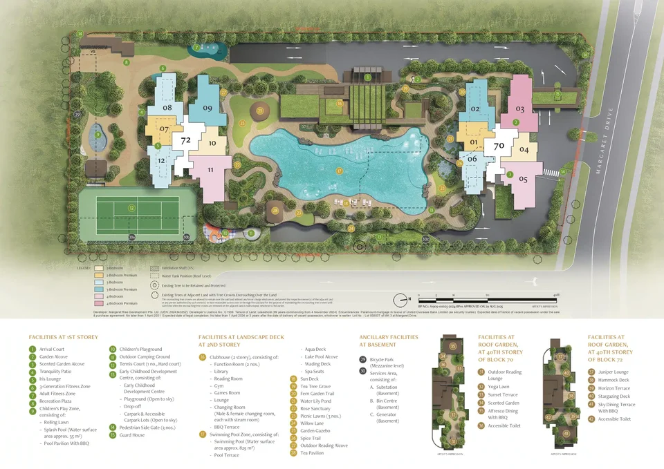 Site plan of Penrith in Singapore