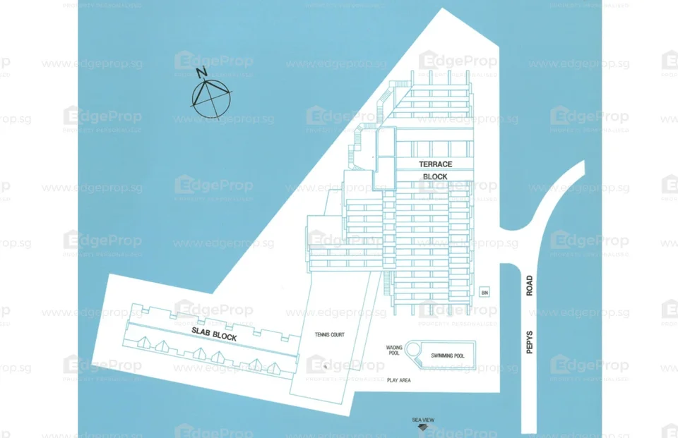 Site plan of Pepys Hill Condominium in Singapore