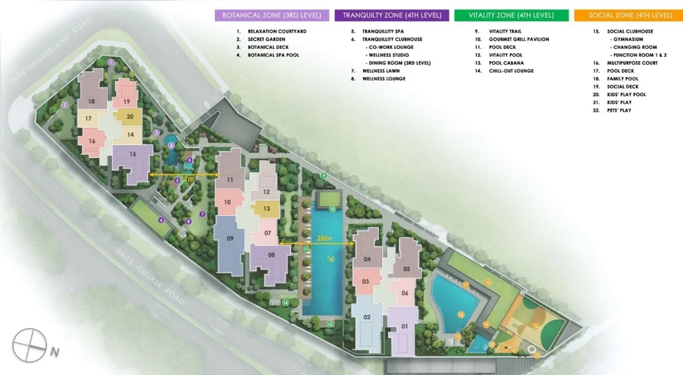 Site plan of Piccadilly Grand in Singapore