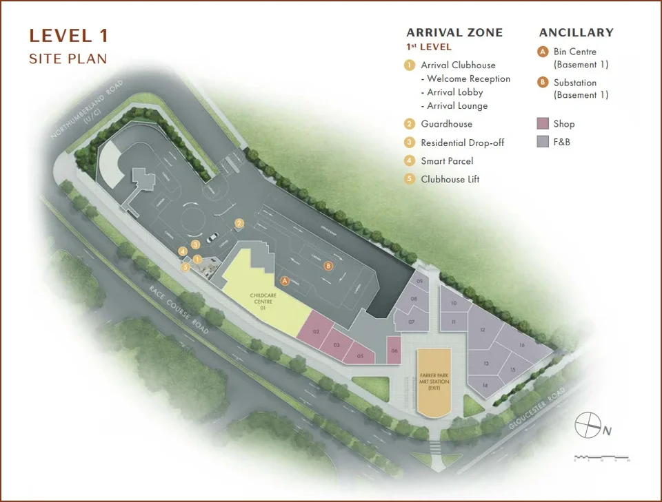 Site plan of Piccadilly Grand in Singapore