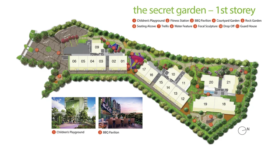 Site plan of Pollen & Bleu in Singapore