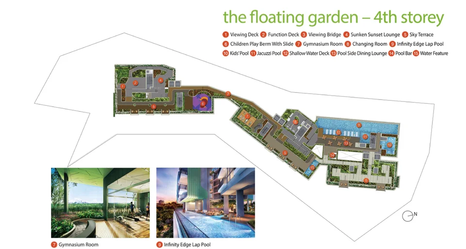 Site plan of Pollen & Bleu in Singapore