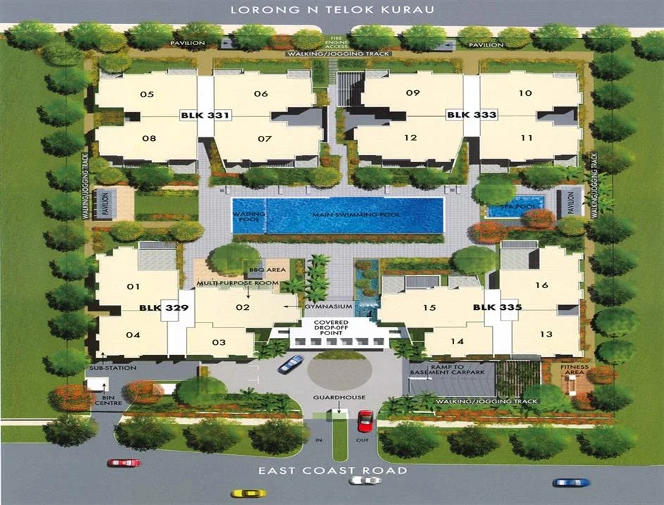 Site plan of Poshgrove East in Singapore