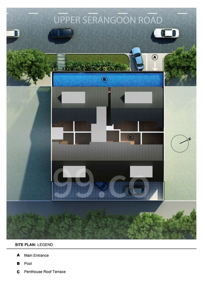 Site plan of PRESTO@UPPER Serangoon in Singapore