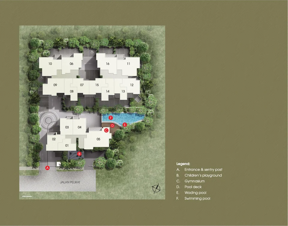 Site plan of Primo Residences in Singapore