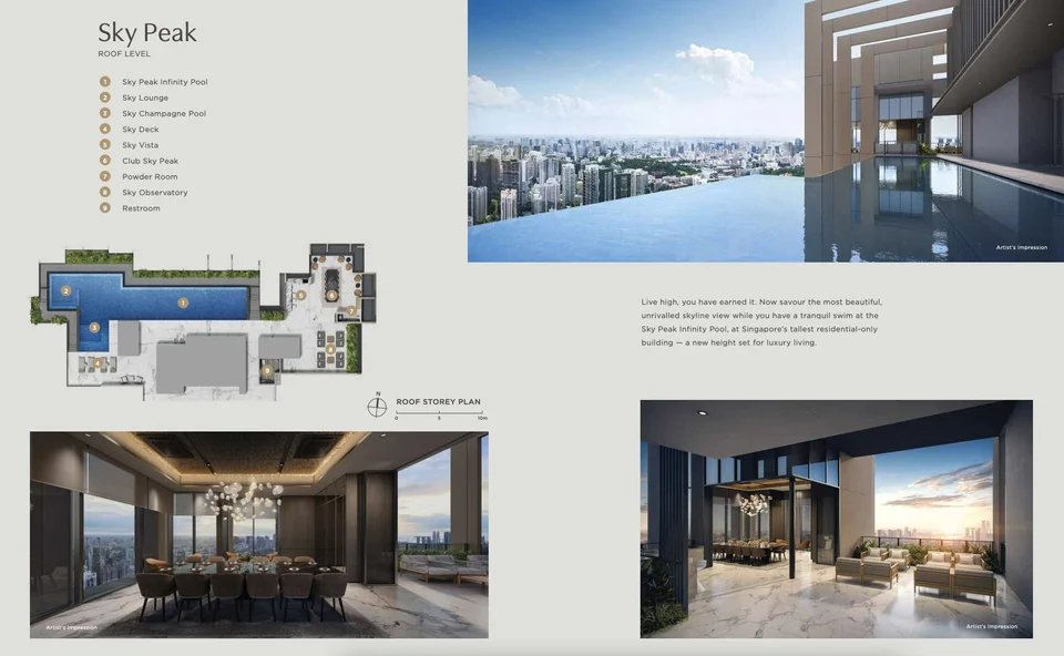 Site plan of Promenade Peak in Singapore