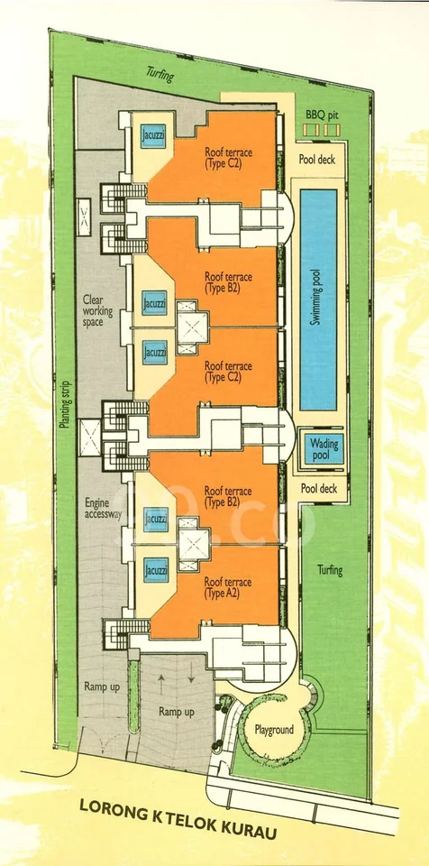 Site plan of Prospero Ville in Singapore