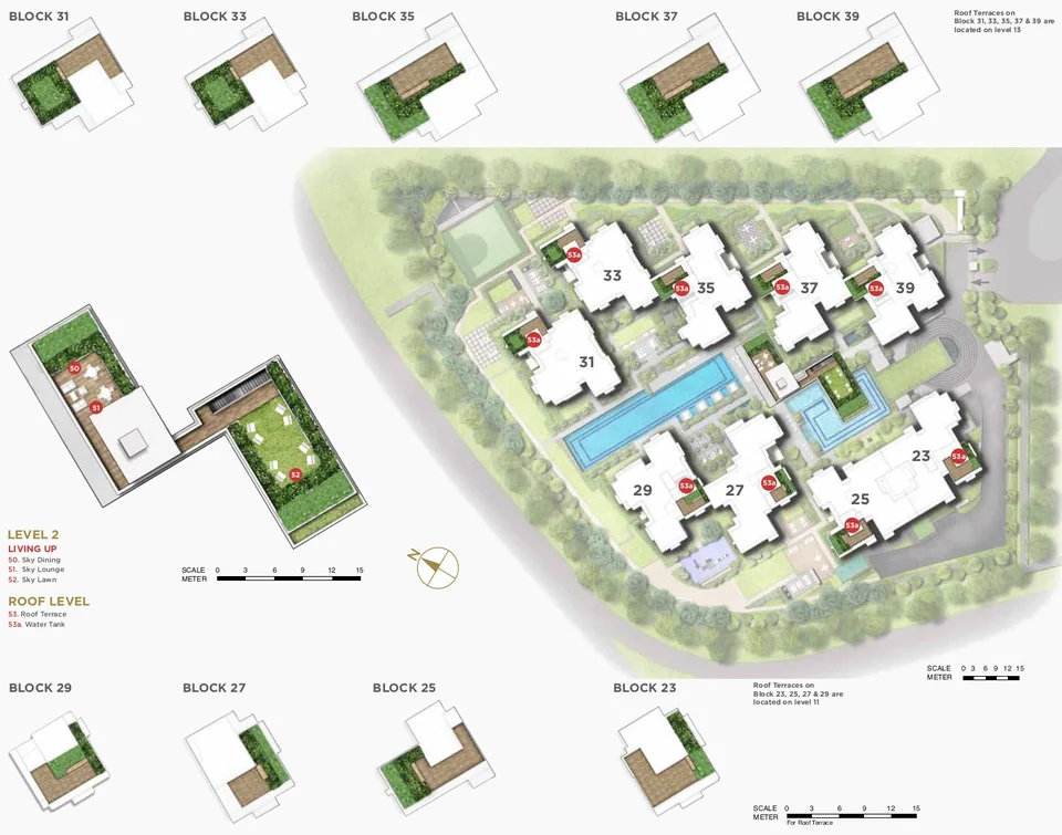 Site plan of Provence Residence in Singapore