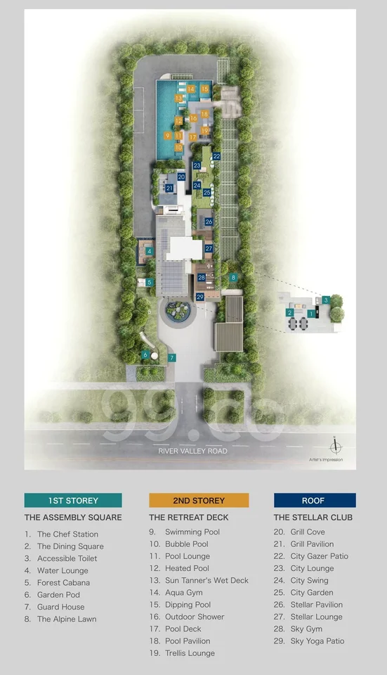Site plan of Rv Altitude in Singapore