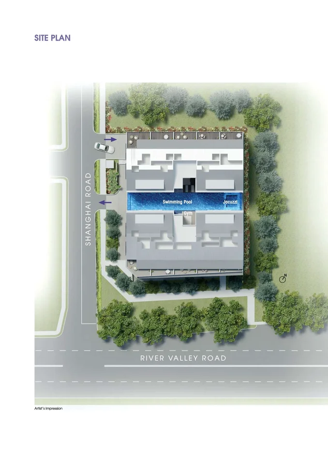 Site plan of Rv Edge in Singapore