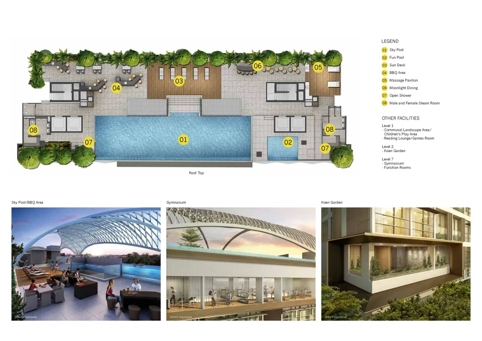 Site plan of Rv Residences in Singapore