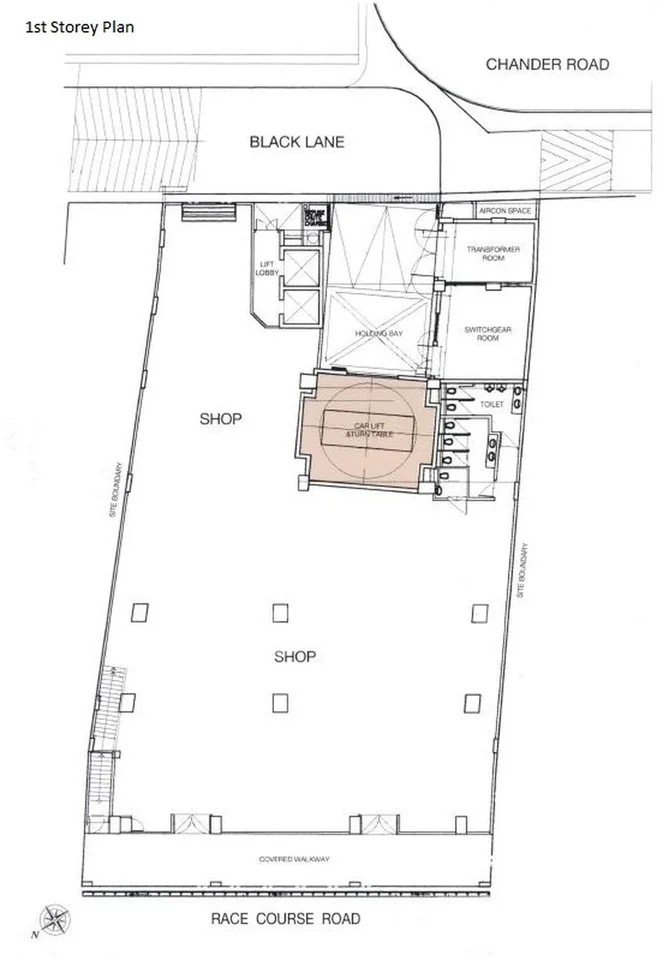 Site plan of Race Course 138 in Singapore