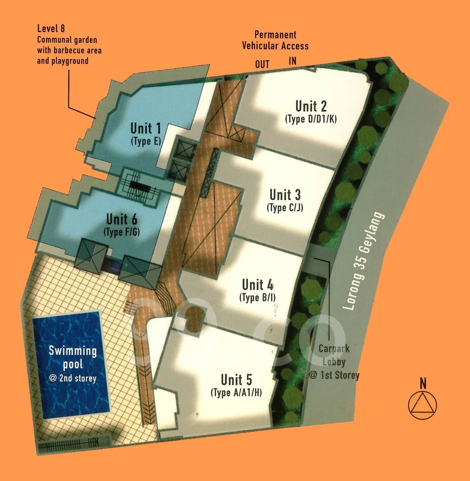 Site plan of Regal 35 in Singapore