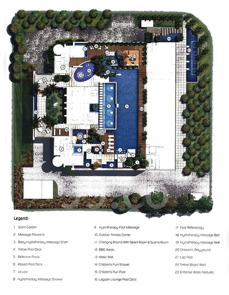 Site plan of Regency Suites in Singapore