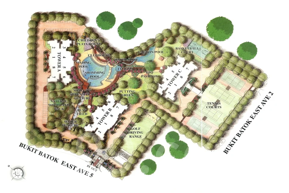 Site plan of Regent Heights in Singapore