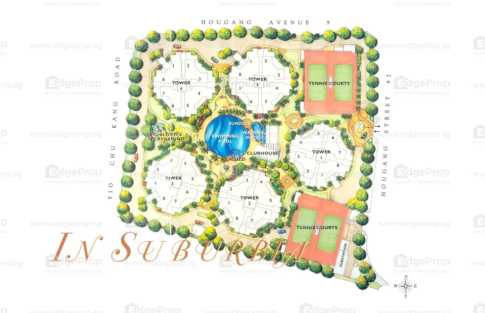 Site plan of Regentville in Singapore