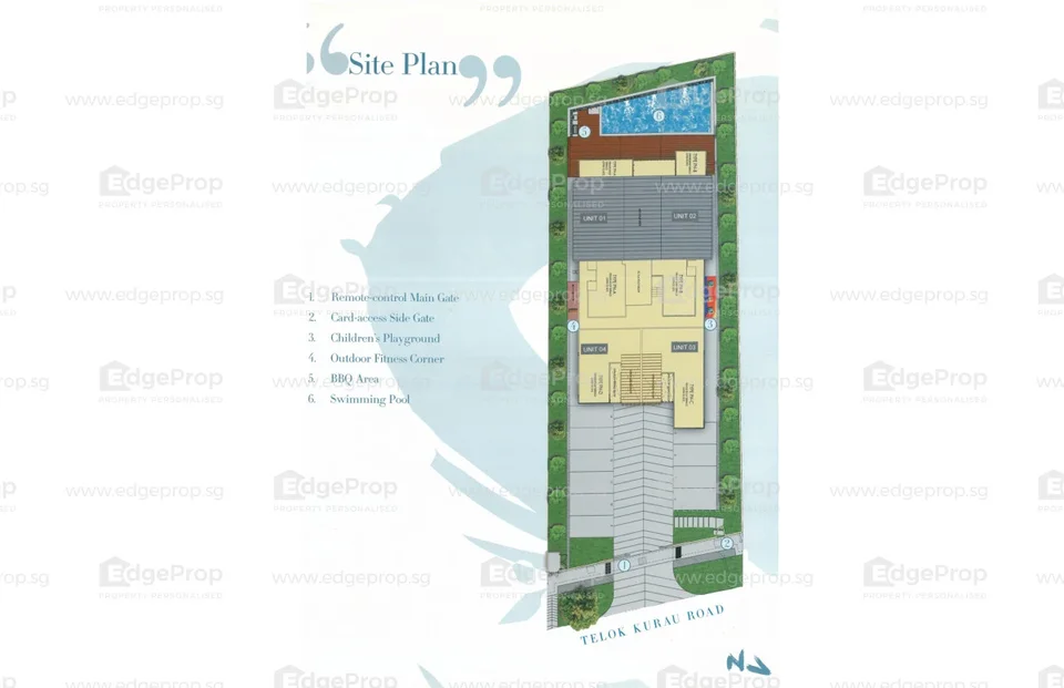 Site plan of Residence 66 in Singapore