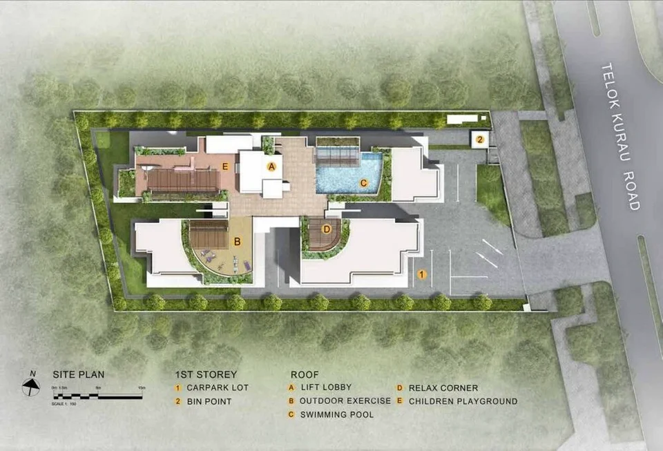 Site plan of Residence Twenty-Two in Singapore