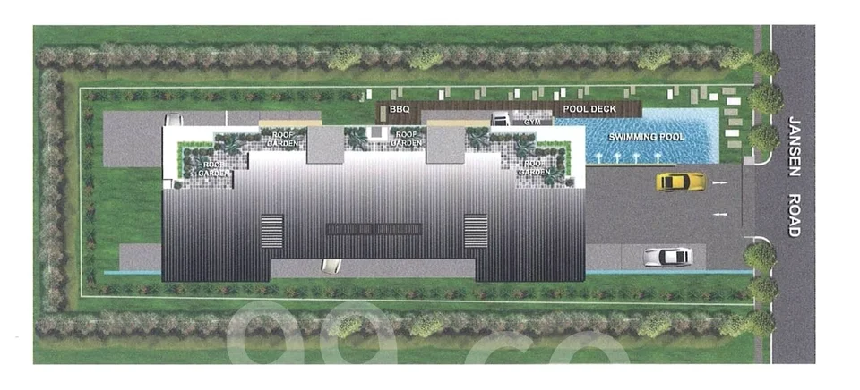 Site plan of Residences @JANSEN in Singapore